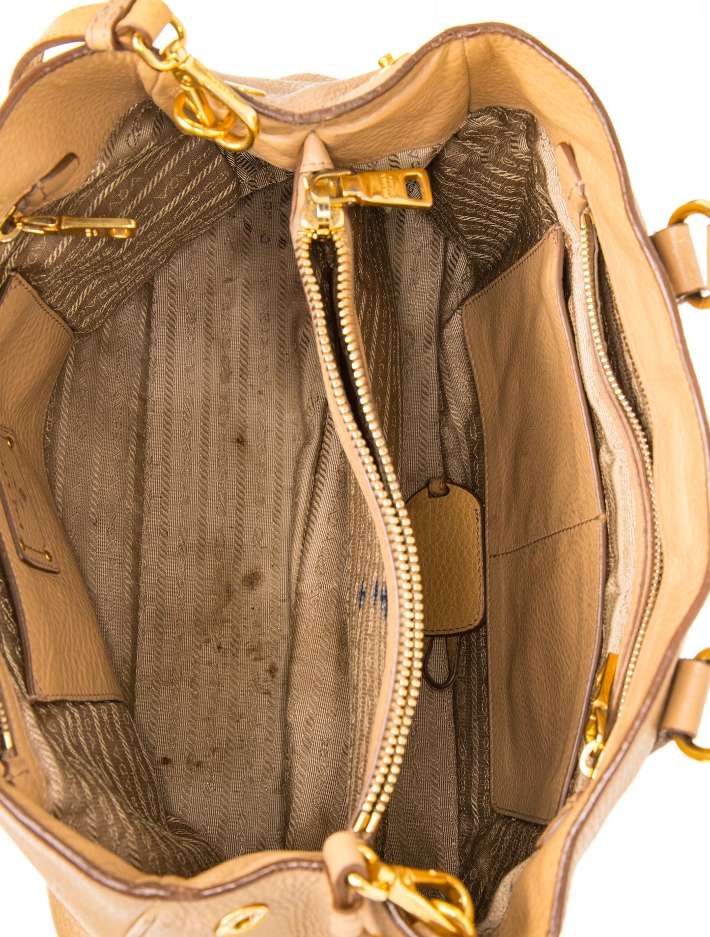 Prada Vitello Daino Leather Top Handle Bag