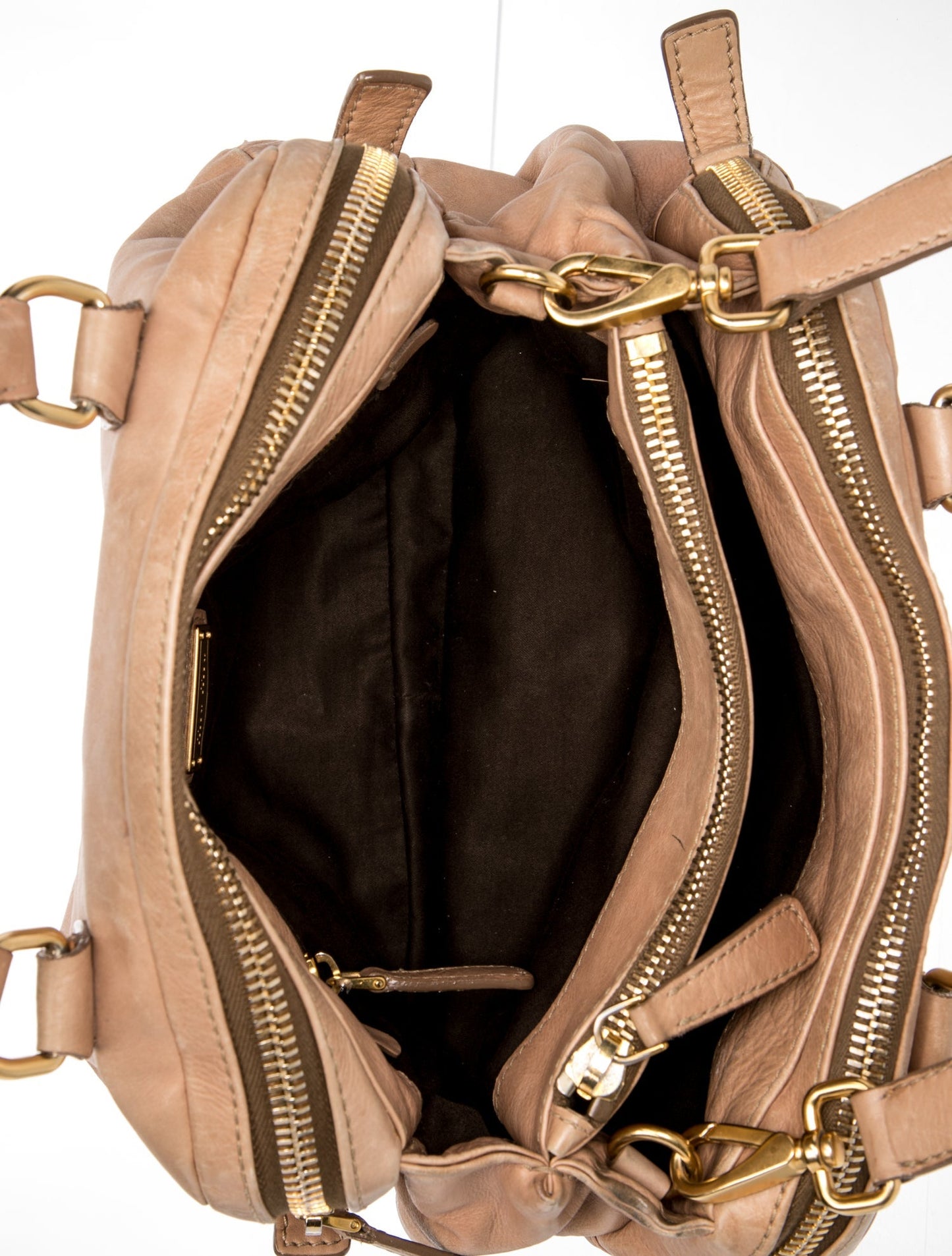 Miu Miu Leather Top Handle Bag