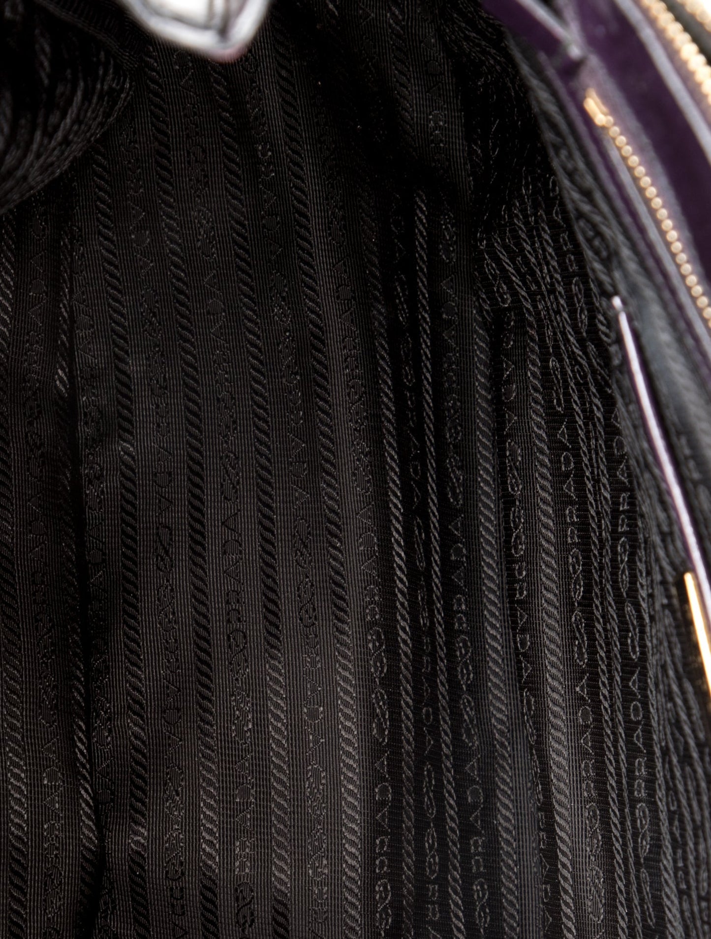 Prada Patent Leather Galleria Double Zip Large