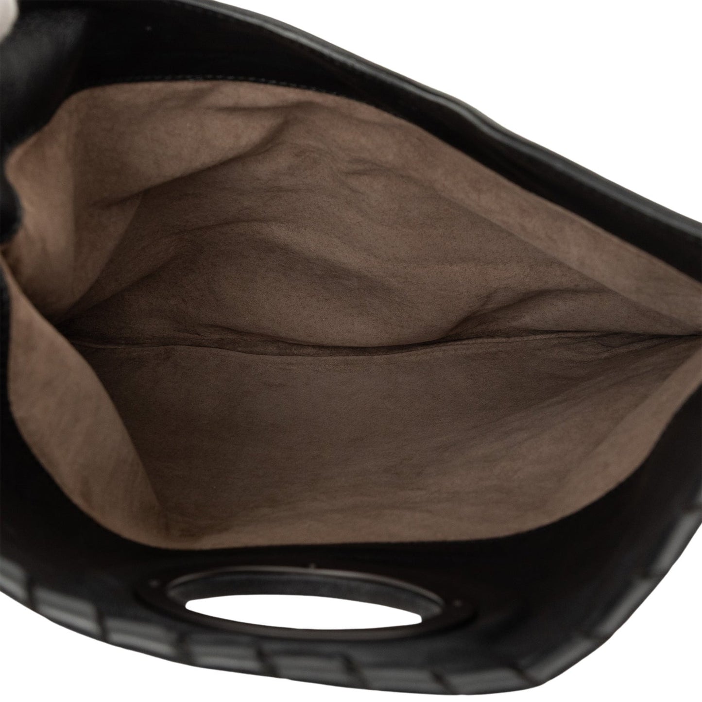 Bottega Veneta Nappa Leather Intrecciato Turn Lock Clutch