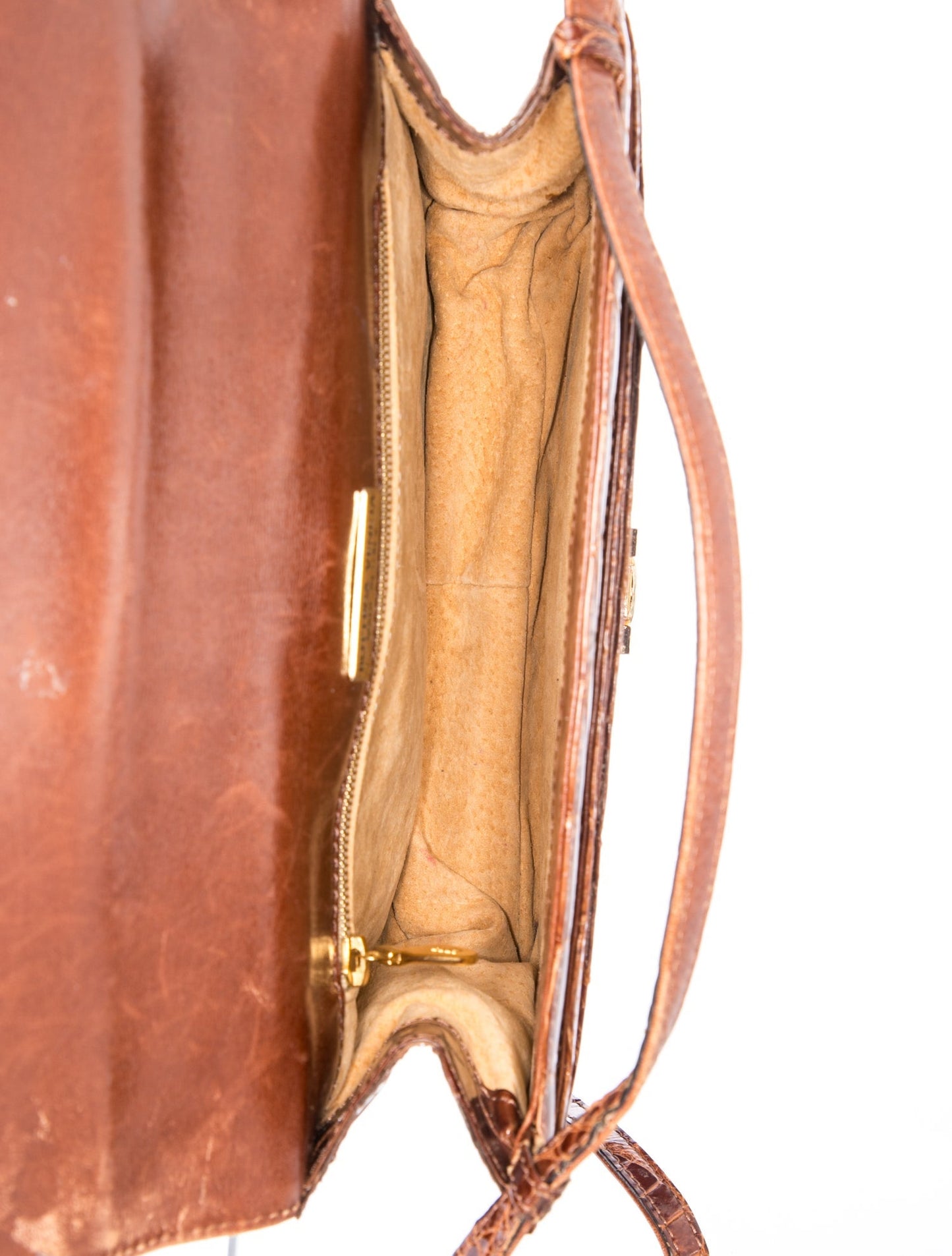 Bottega Veneta Crocodile Shoulder Bag Vintage