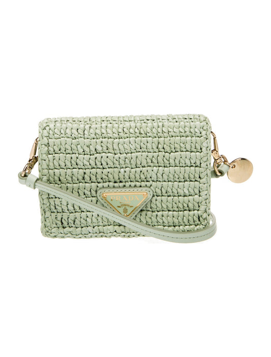Prada Straw Crossbody Bag