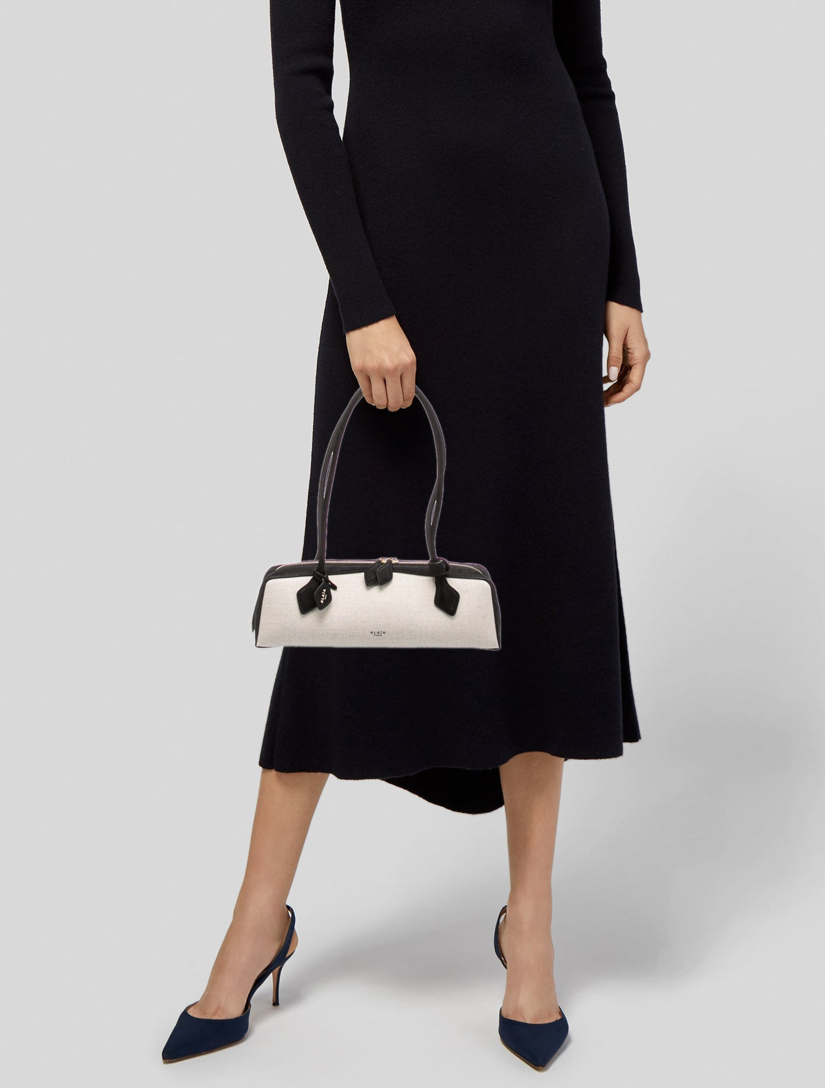 Alaïa Canvas Shoulder Bag