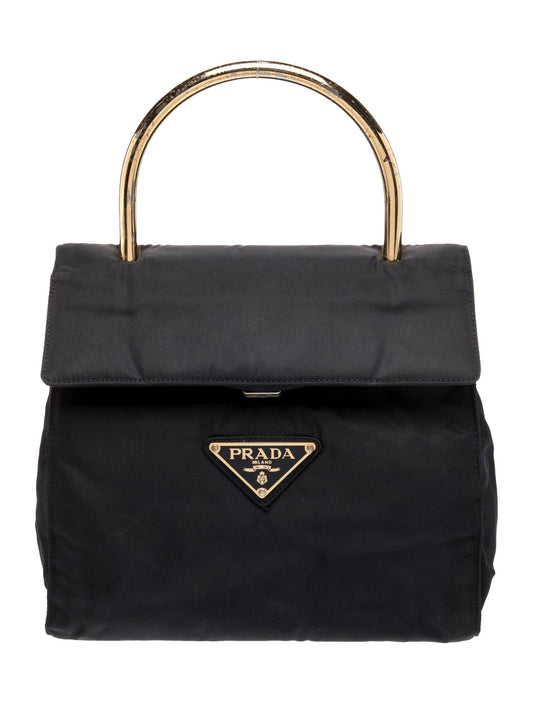 Prada Tessuto Nylon Top Handle Bag Vintage