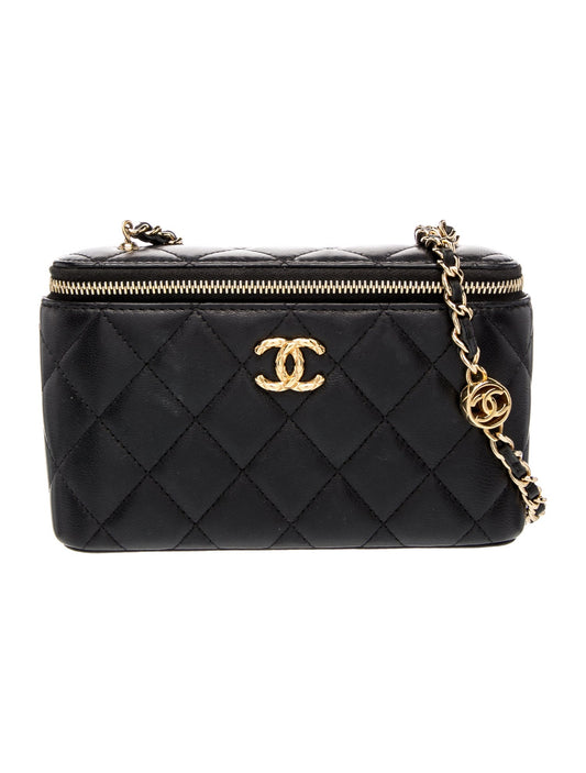 Chanel Quilted Vanity Case