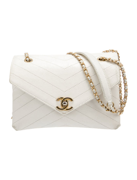 Chanel Chevron Coco Envelope Flap Bag