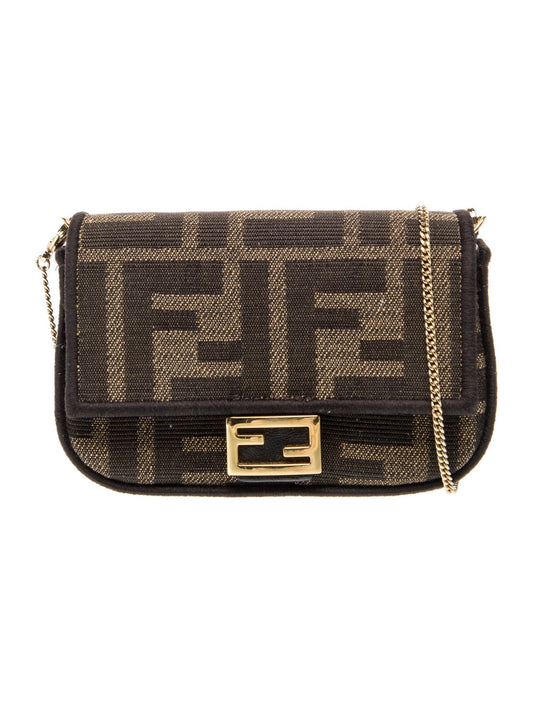 Fendi Canvas Baguette Nano