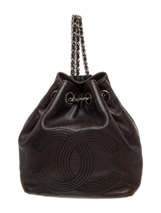 Chanel CC Drawstring Backpack