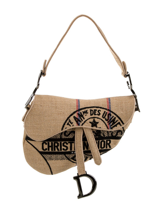 Christian Dior Jute Saddle 2022