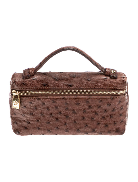 Loro Piana Ostrich Top Handle Bag