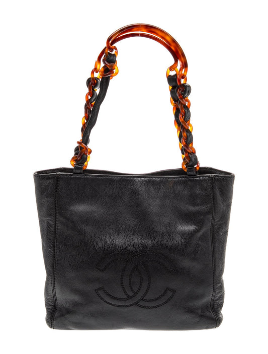 Chanel CC Tortoise Chain Tote