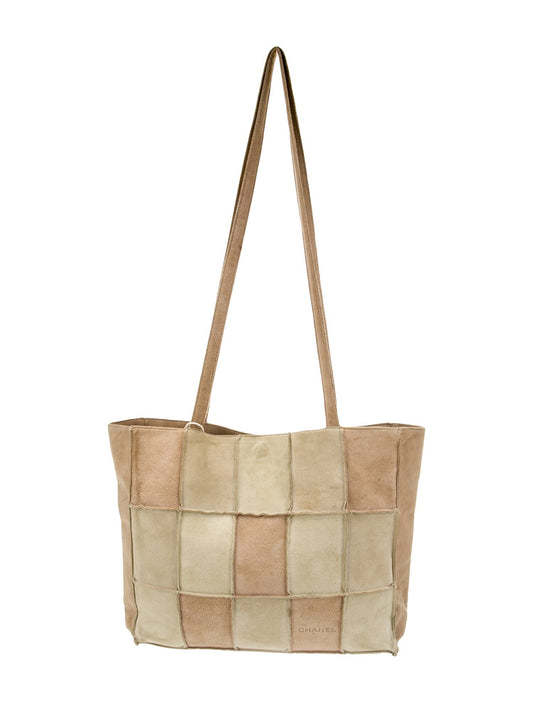 Chanel Suede Patchwork Tote