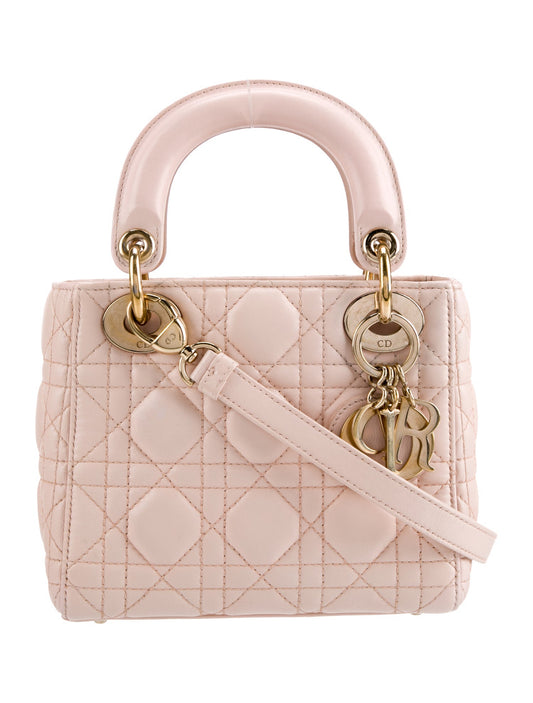 Christian Dior Leather Lady Dior Mini
