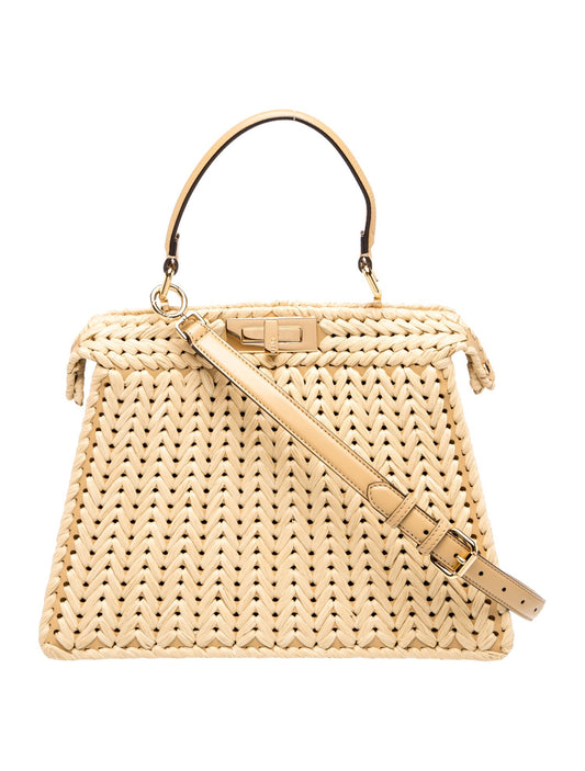 Fendi Raffia Peekaboo Medium