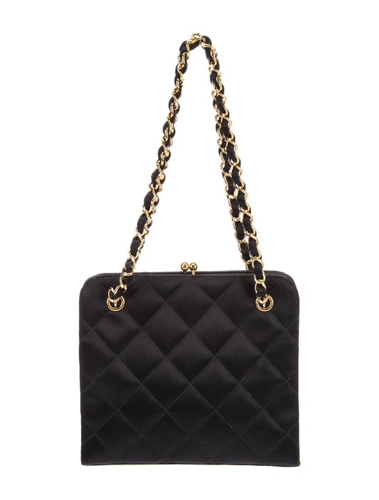 Chanel Satin Frame Shoulder Bag