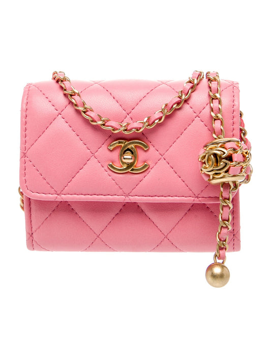 Chanel Mini Pearl Crush Clutch w/ Chain