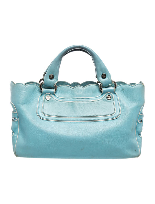 Celine Leather Top Handle Bag Vintage