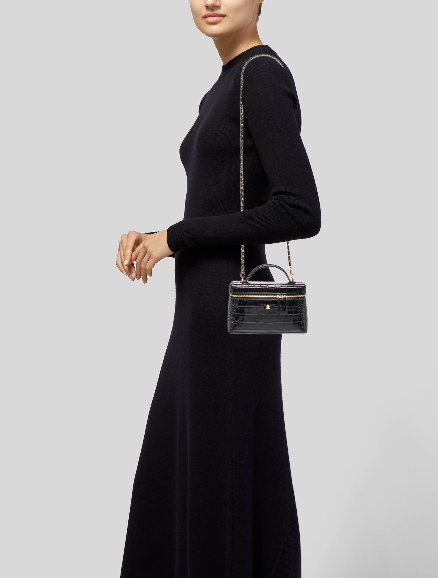 Chanel 2026 Embossed Slim Vanity Case