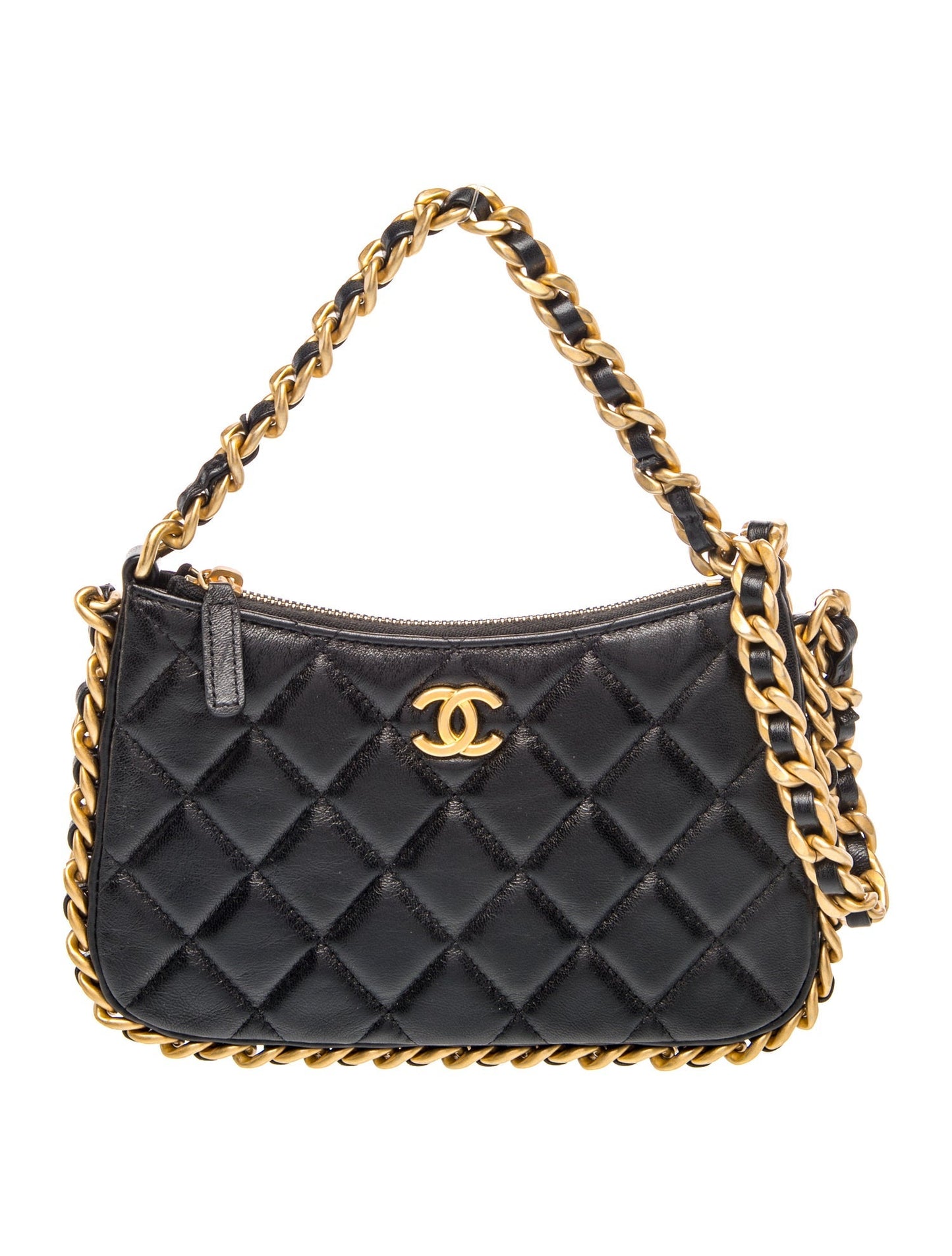 Chanel Small Top Handle Chain Around Hobo