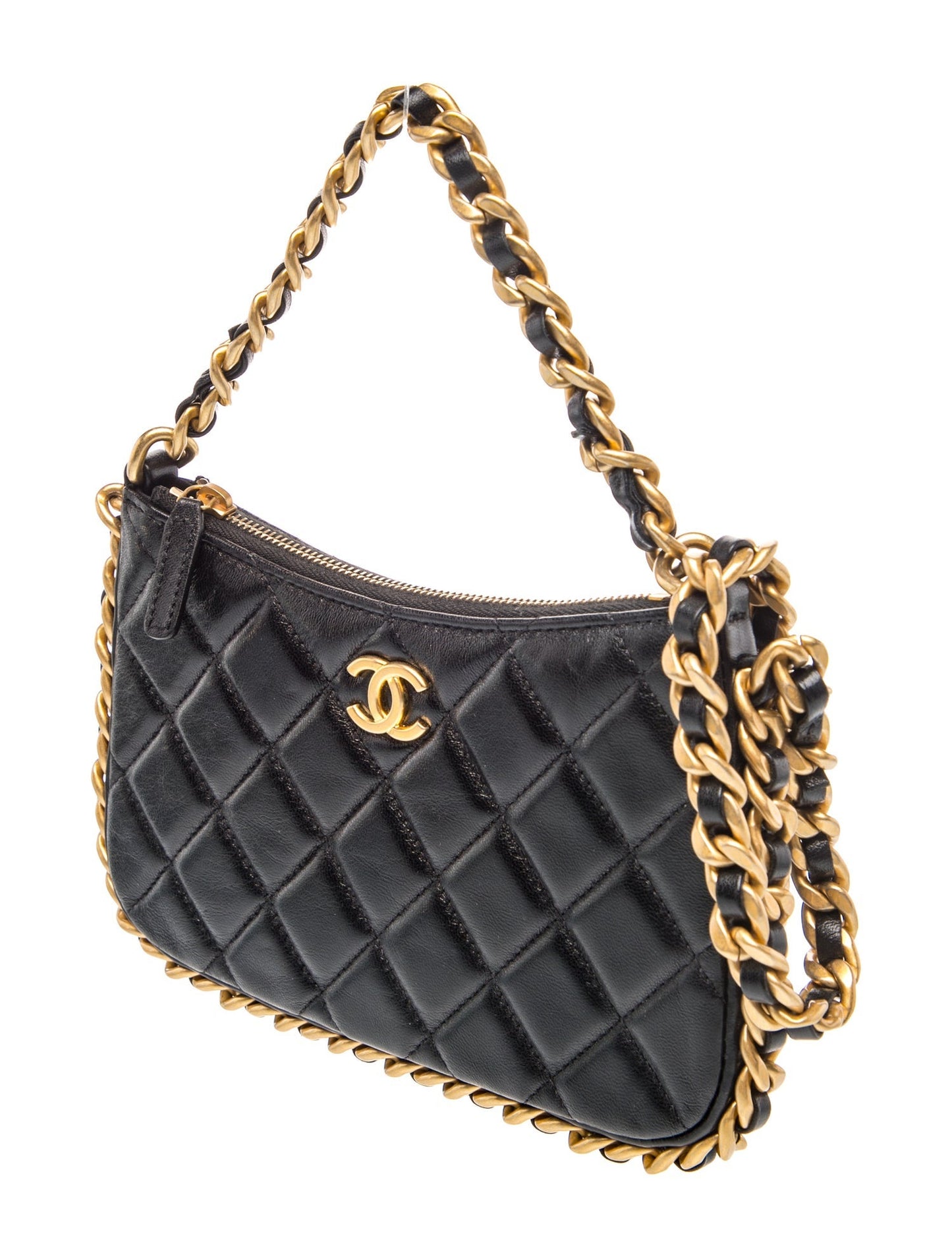 Chanel Small Top Handle Chain Around Hobo