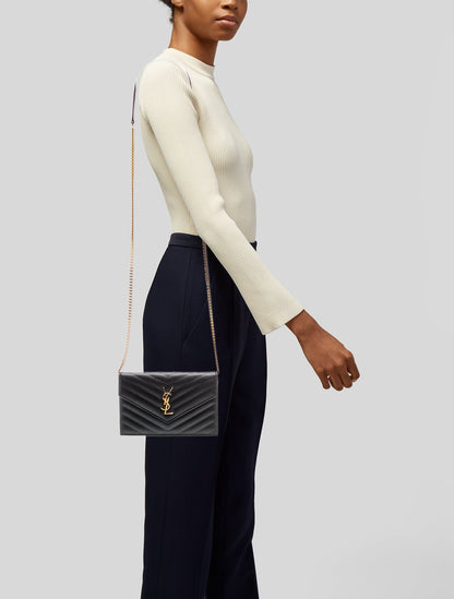 Saint Laurent Leather Envelope