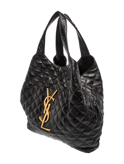 Saint Laurent Quilted Monogram Icare Shopping Tote Maxi 2025