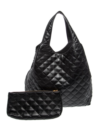 Saint Laurent Quilted Monogram Icare Shopping Tote Maxi 2025