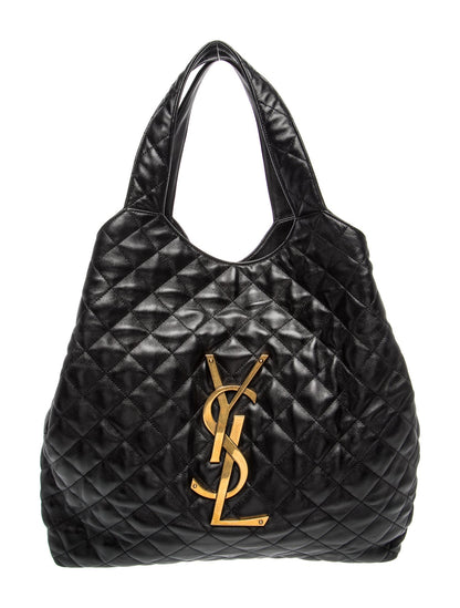 Saint Laurent Quilted Monogram Icare Shopping Tote Maxi 2025