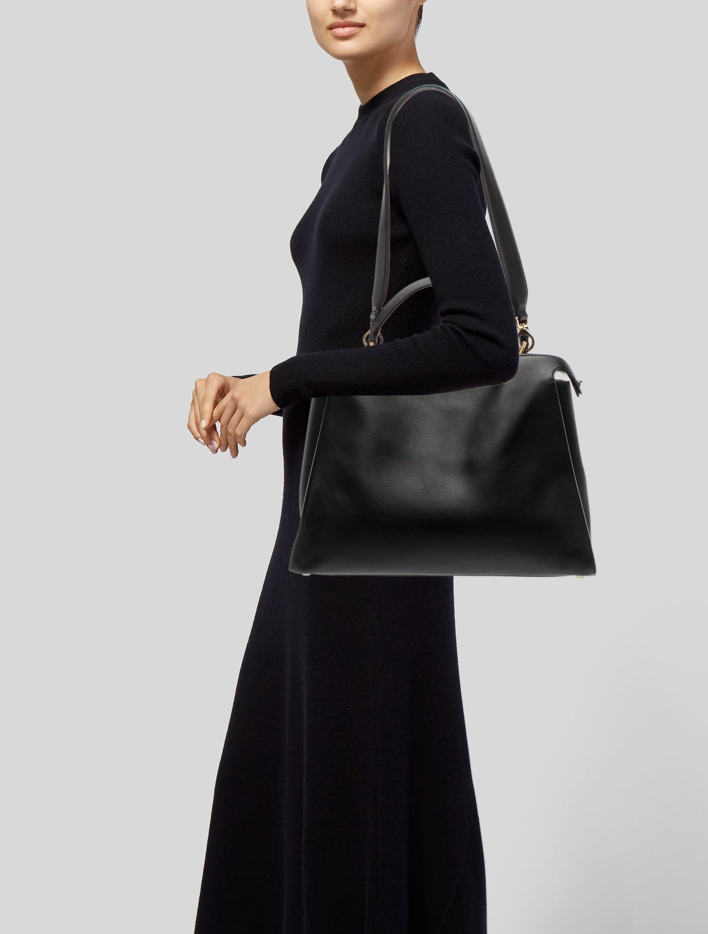 Fendi Leather Peekaboo Essentially Large
