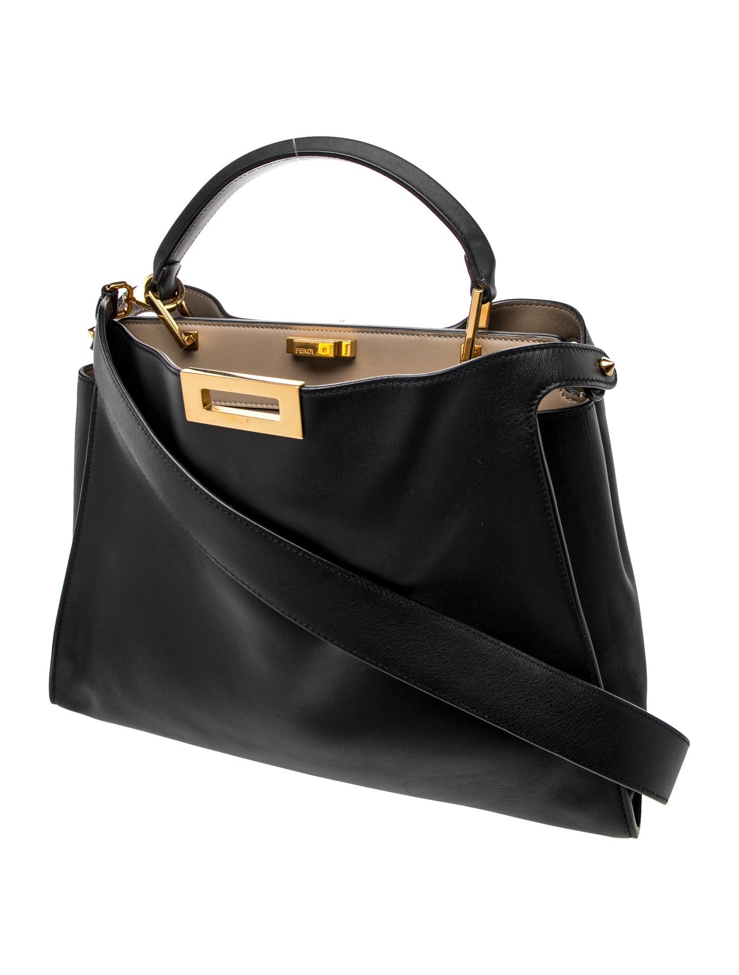Fendi Leather Peekaboo Essentially Large