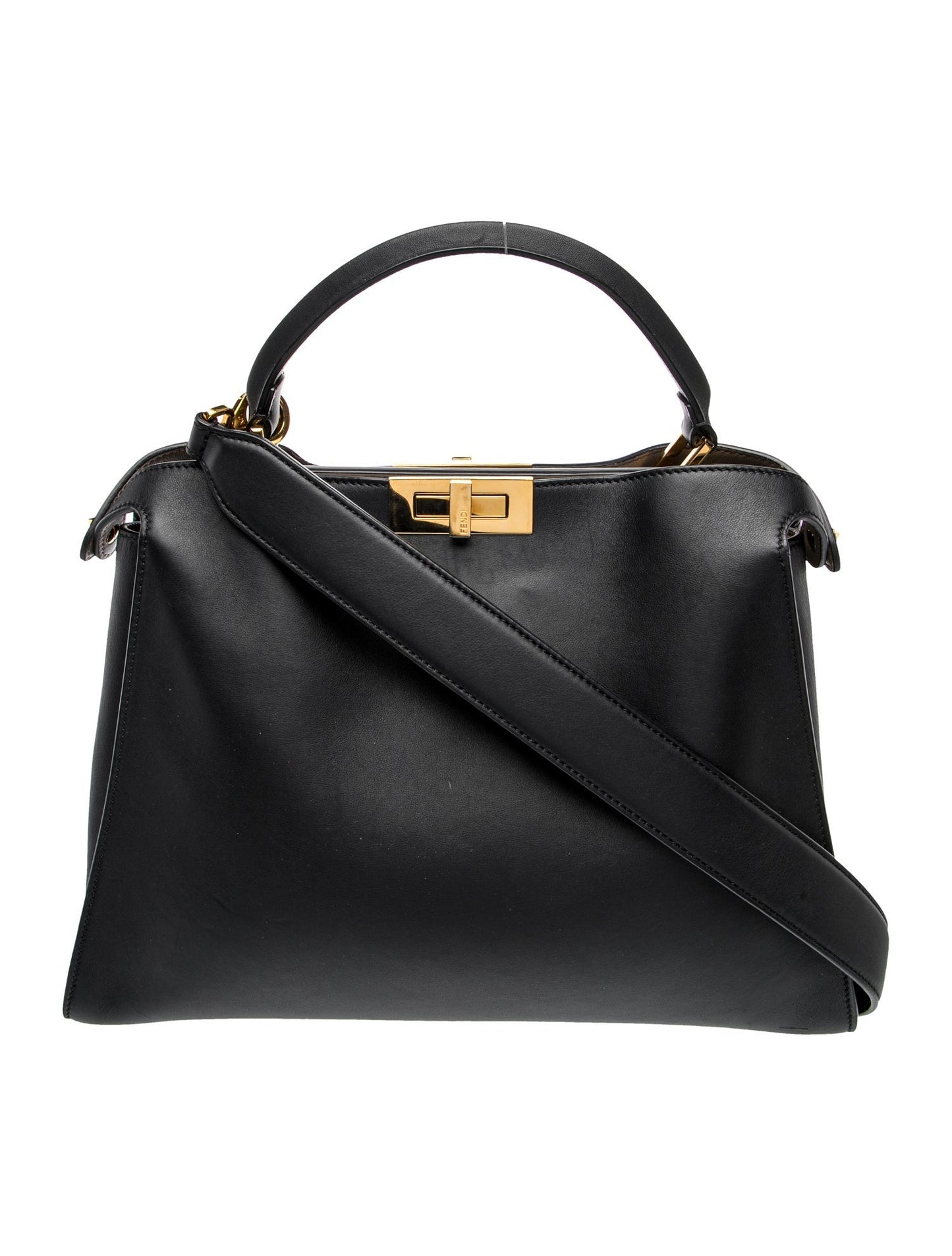 Fendi Leather Peekaboo Essentially Large