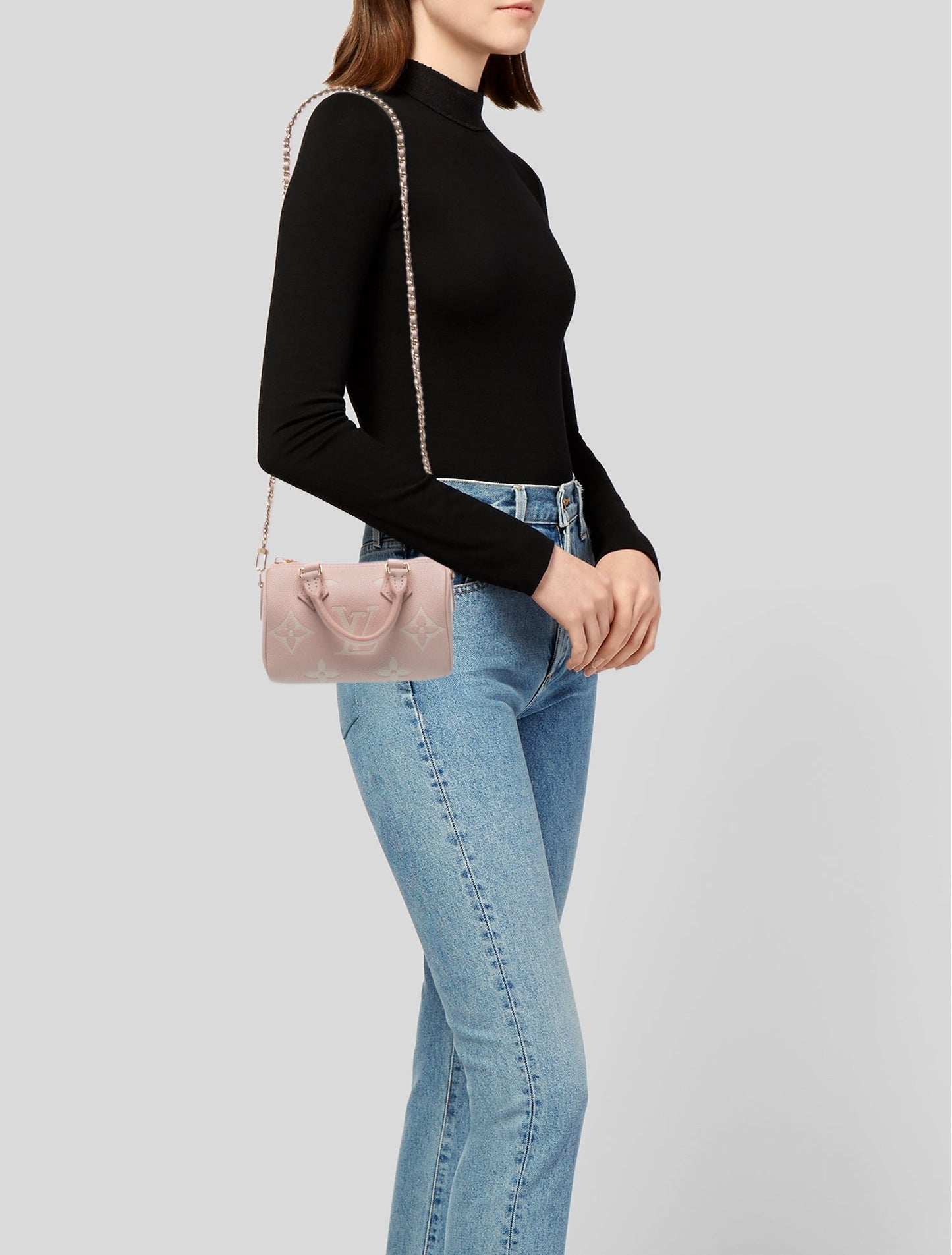 Louis Vuitton Bicolor Empreinte Speedy Bandouliere Nano