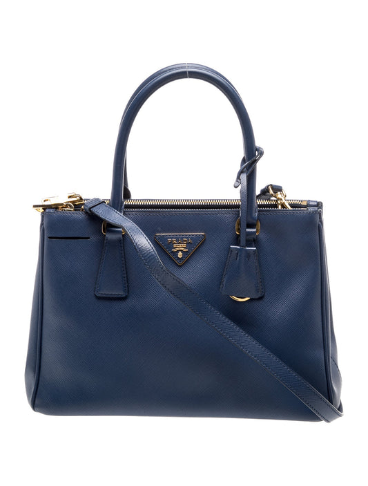Prada Saffiano Leather Galleria Double Zip Small