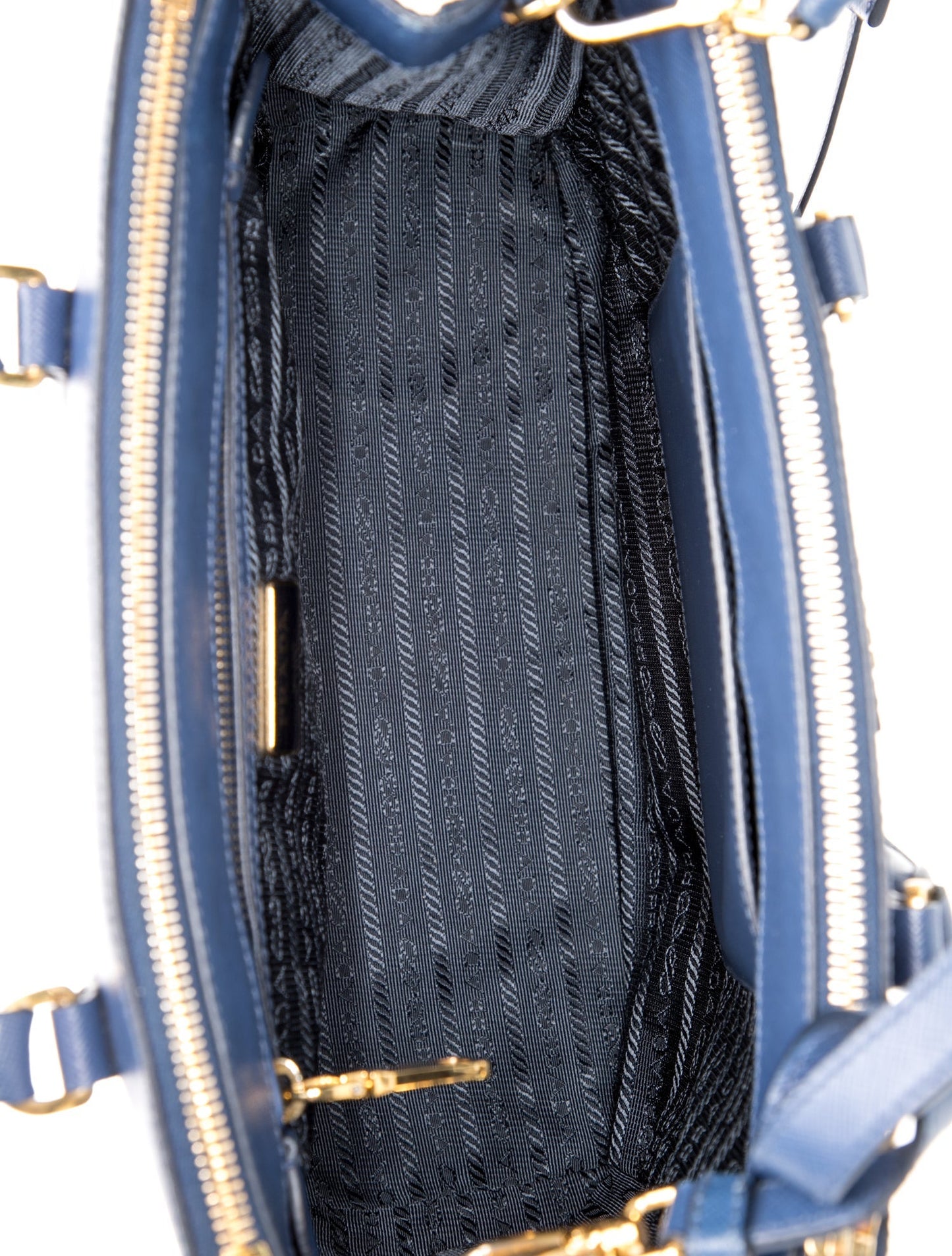 Prada Saffiano Leather Galleria Double Zip Small