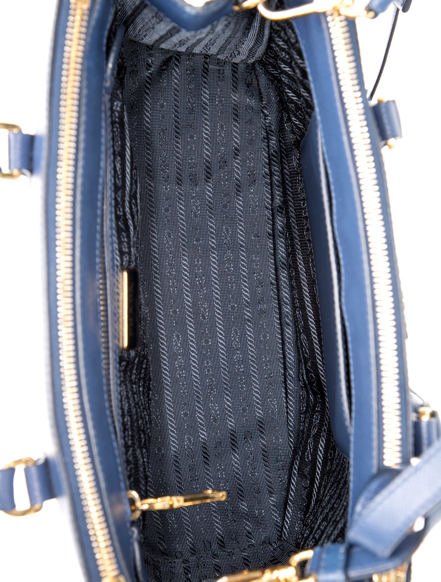Prada Saffiano Leather Galleria Double Zip Small