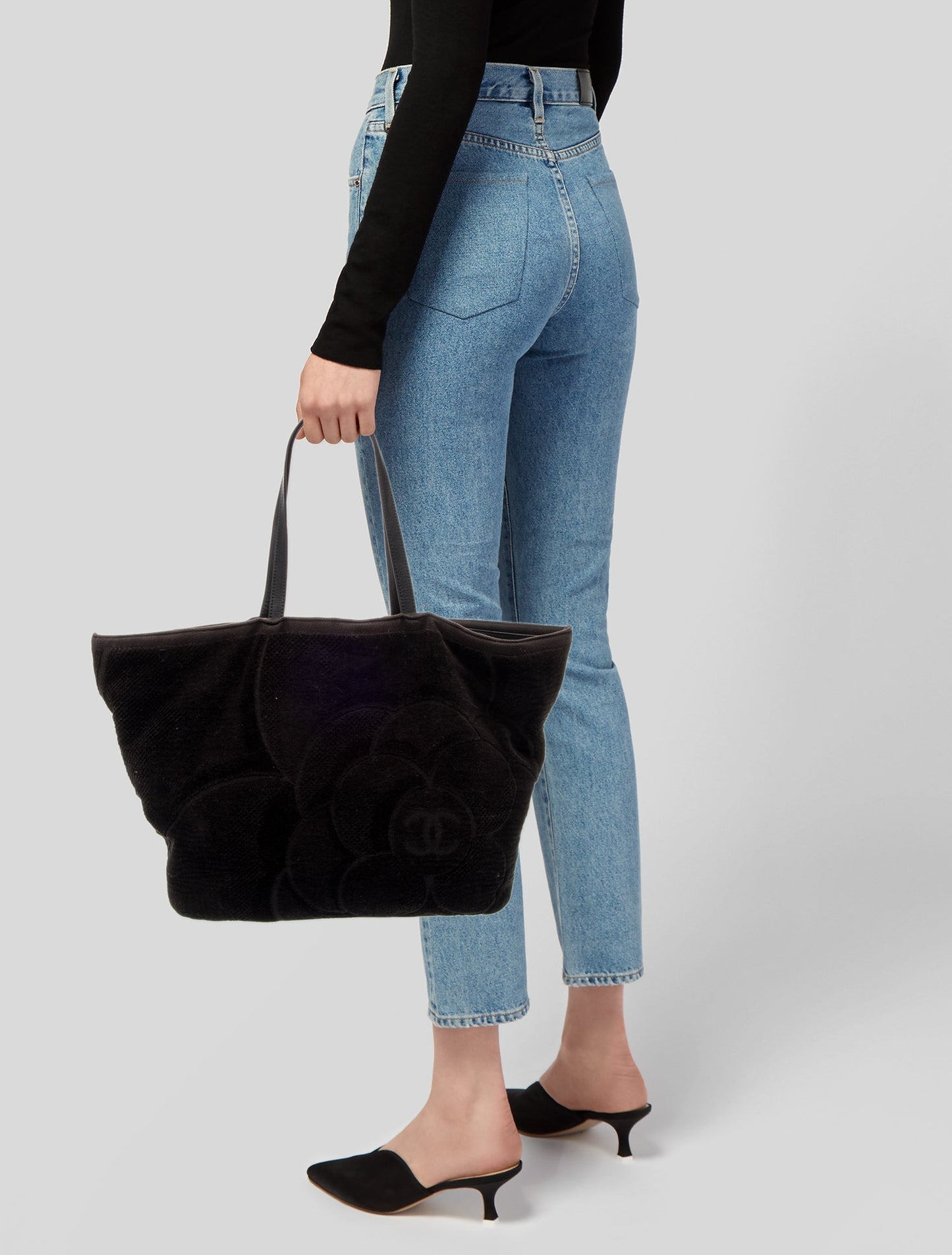 Chanel Terry Camellia Beach Tote