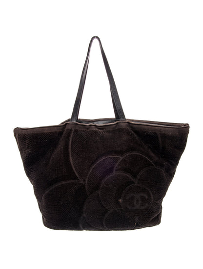 Chanel Terry Camellia Beach Tote