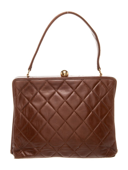 Chanel Quilted Frame Handle Bag