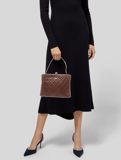 Chanel Quilted Frame Handle Bag