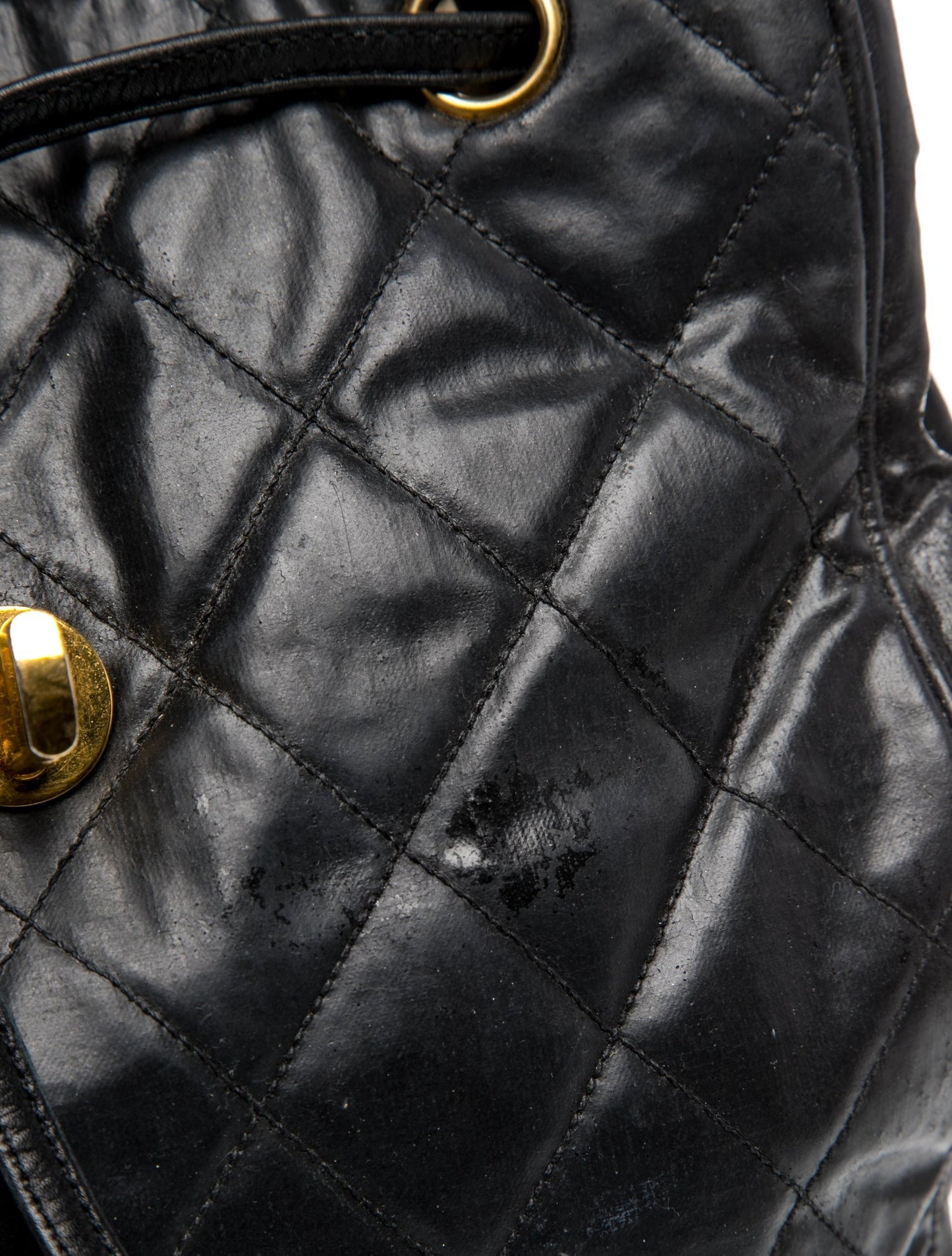 Chanel Vintage Quilted CC Backpack