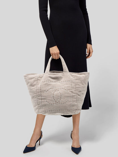 Chanel Sport Ligne Terry Cloth Beach Tote