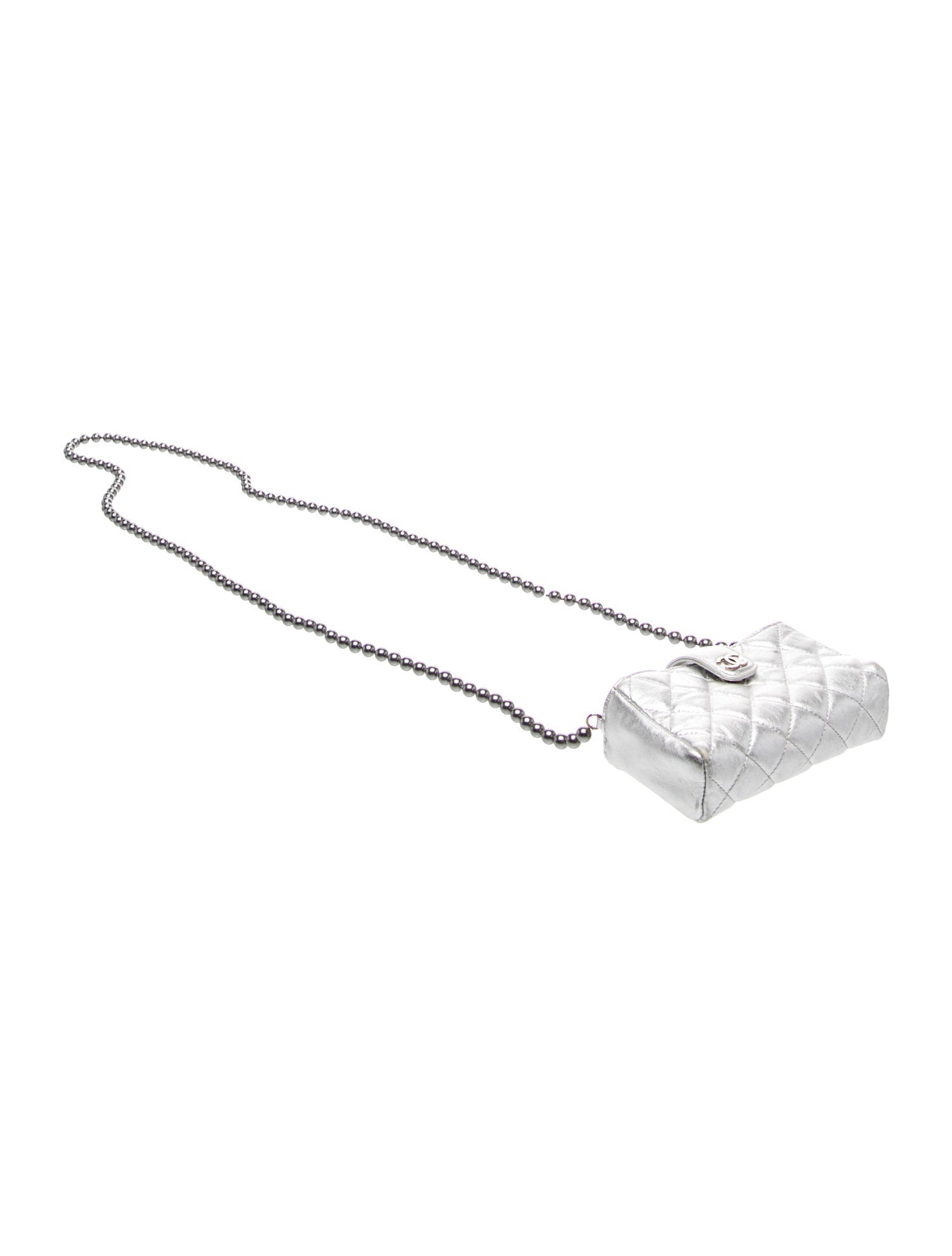 Chanel Pearl CC O-Phone Holder w/ Chain