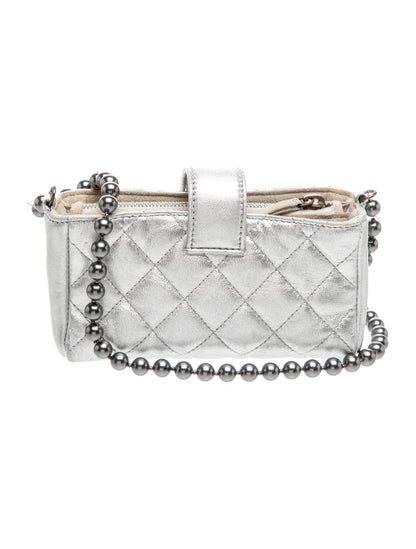 Chanel Pearl CC O-Phone Holder w/ Chain