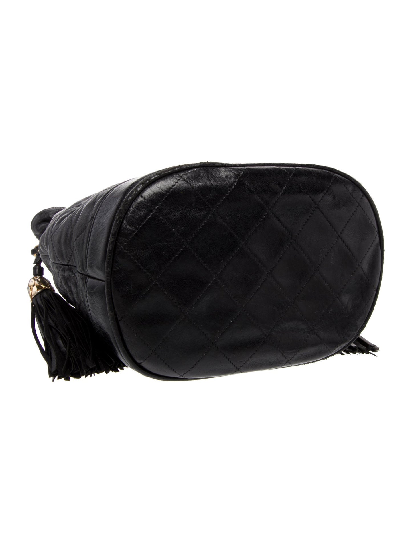 Chanel Quilted Tassel Bucket Bag