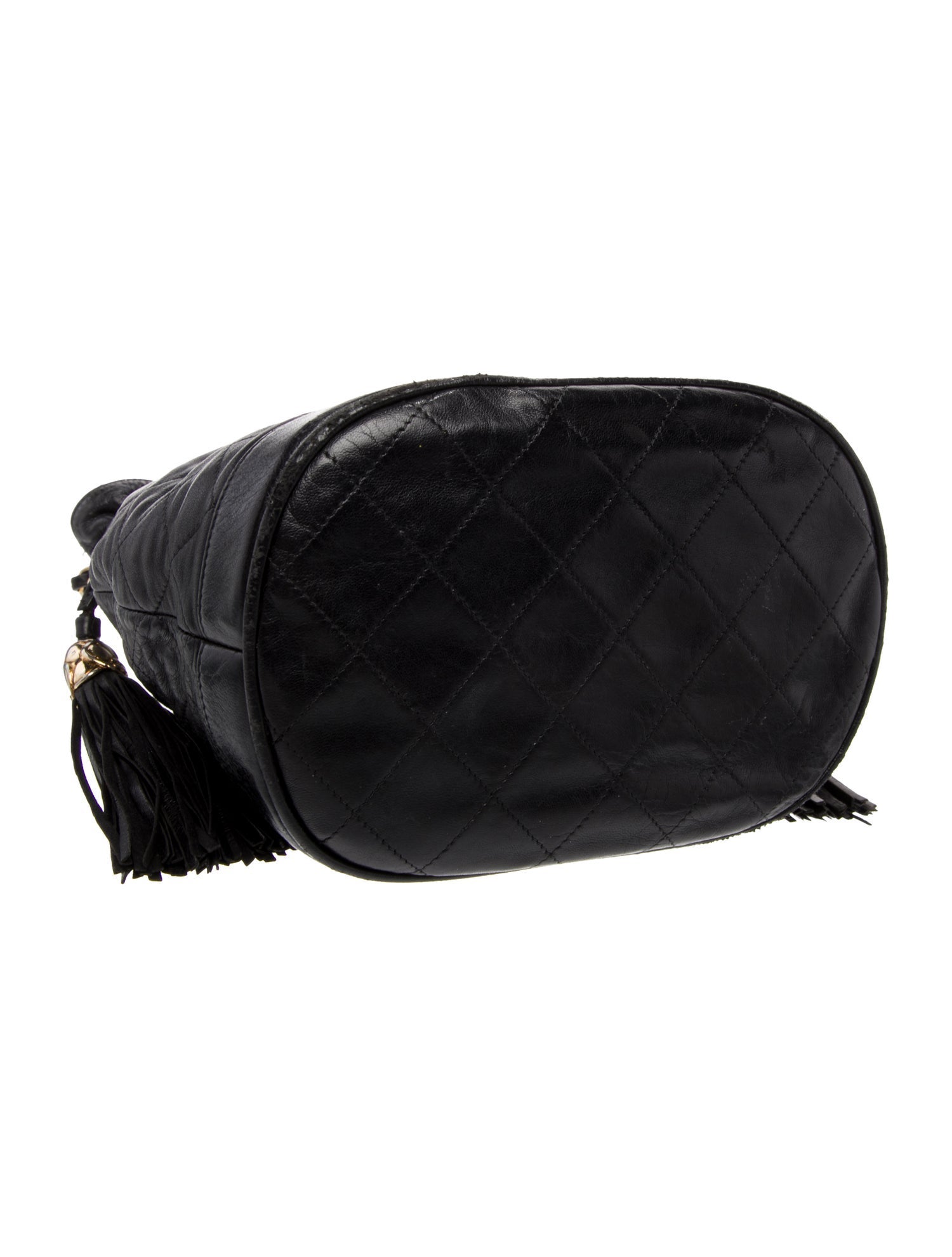 Chanel Quilted Tassel Bucket Bag