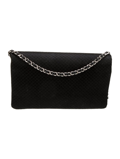 Chanel Satin Vanity Mirror Clutch w/Chain