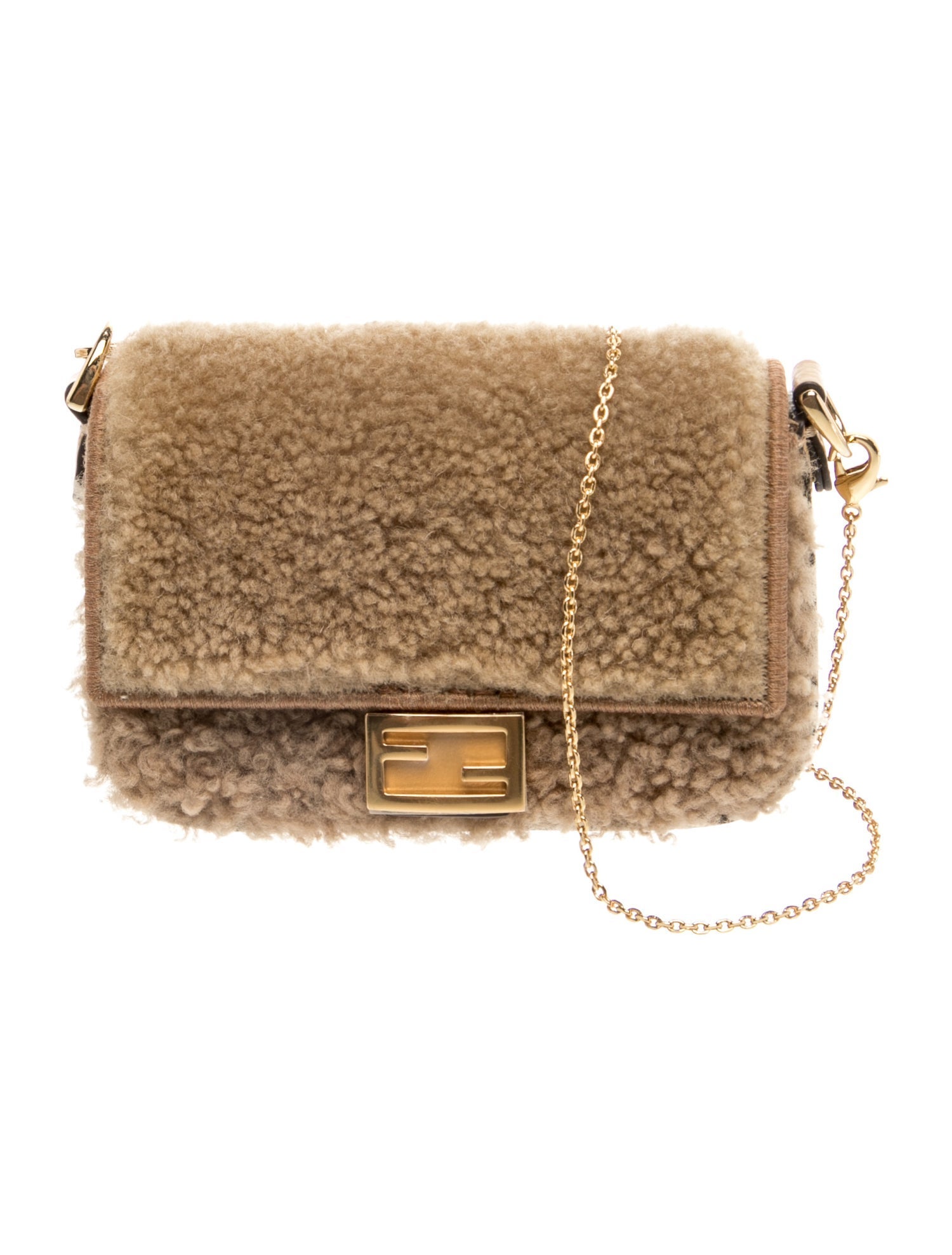 Fendi Shearling Baguette Nano