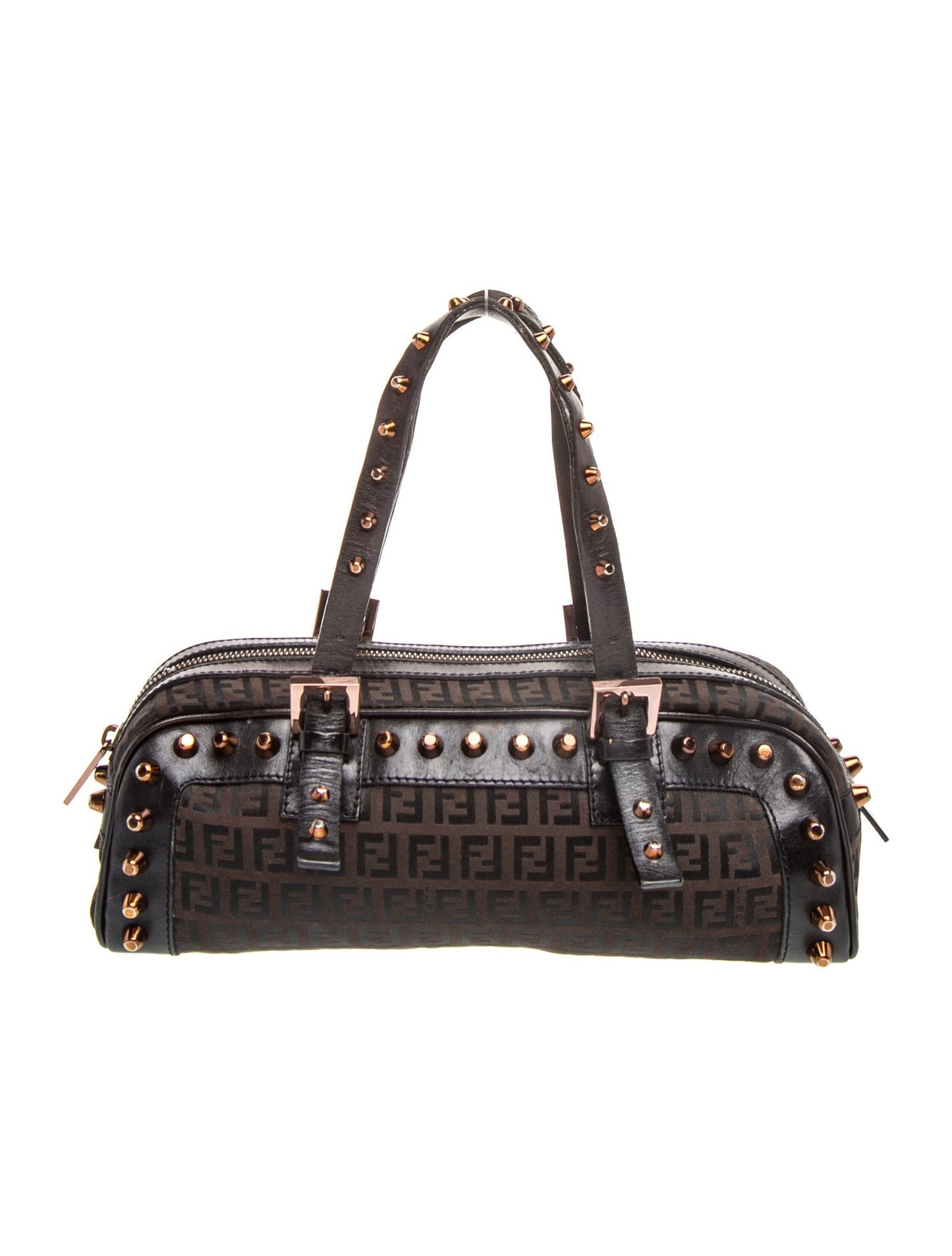 Fendi Zucca FF Top Handle Bag Vintage