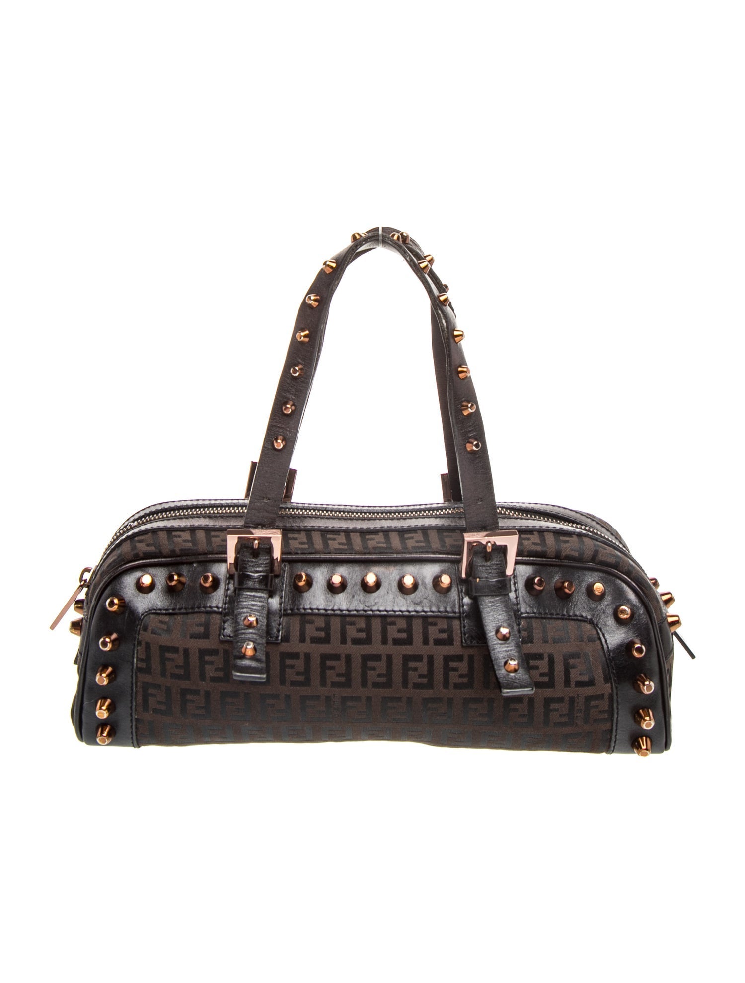 Fendi Zucca FF Top Handle Bag Vintage