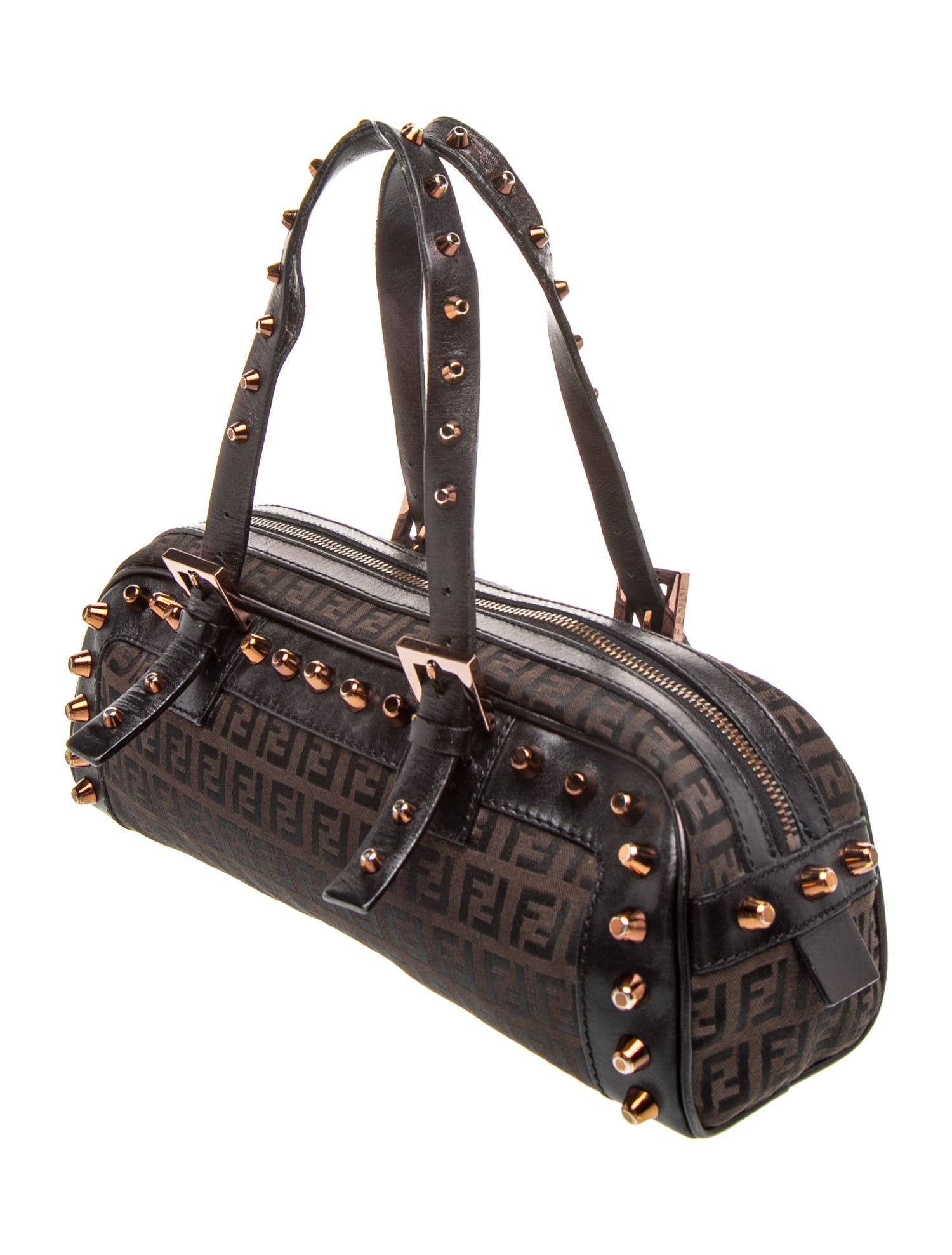 Fendi Zucca FF Top Handle Bag Vintage